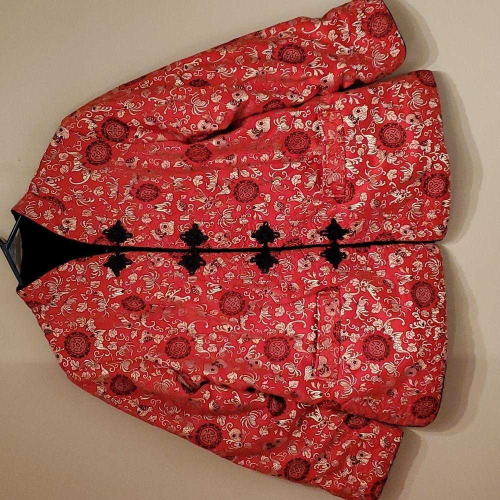 Oriental Satin Reversible Jacket - image 1